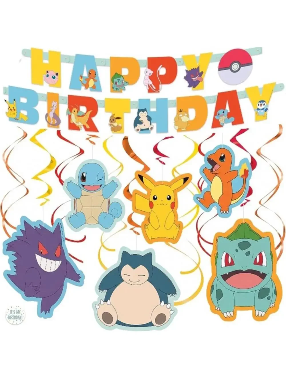 Pokémon Birthday Decorations Party Supplies Lot